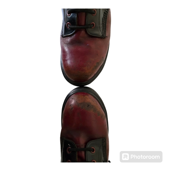 Vintage Steel-Toe Double Welt 10 Eye Doc Martens Boot. Men's 9 Made In England - Picture 5 of 5